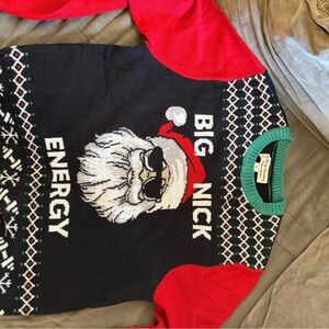 Santa Graphic Christmas Sweater - Ugly Sweater Party